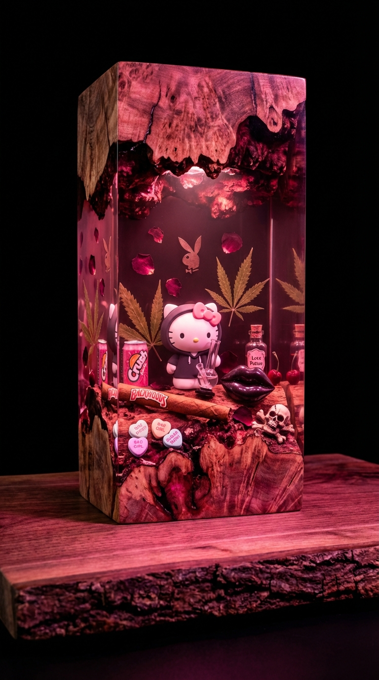 HoneyKush™ Handmade Herbal Resin Lamps