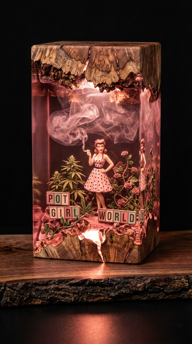 HoneyKush™ Handmade Herbal Resin Lamps