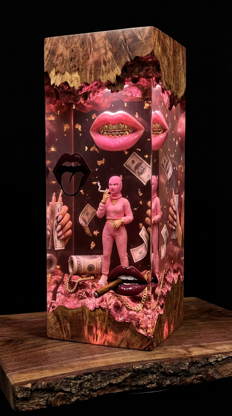 HoneyKush™ Handmade Herbal Resin Lamps